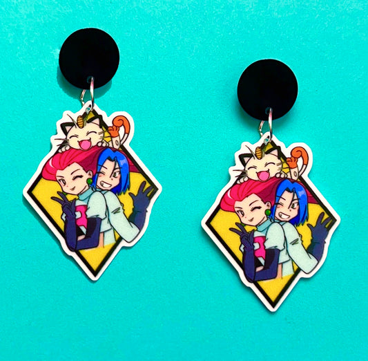 Team Rocket Drop Earrings