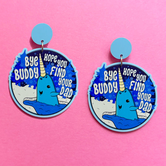 Elf Narwhal Drop Earrings