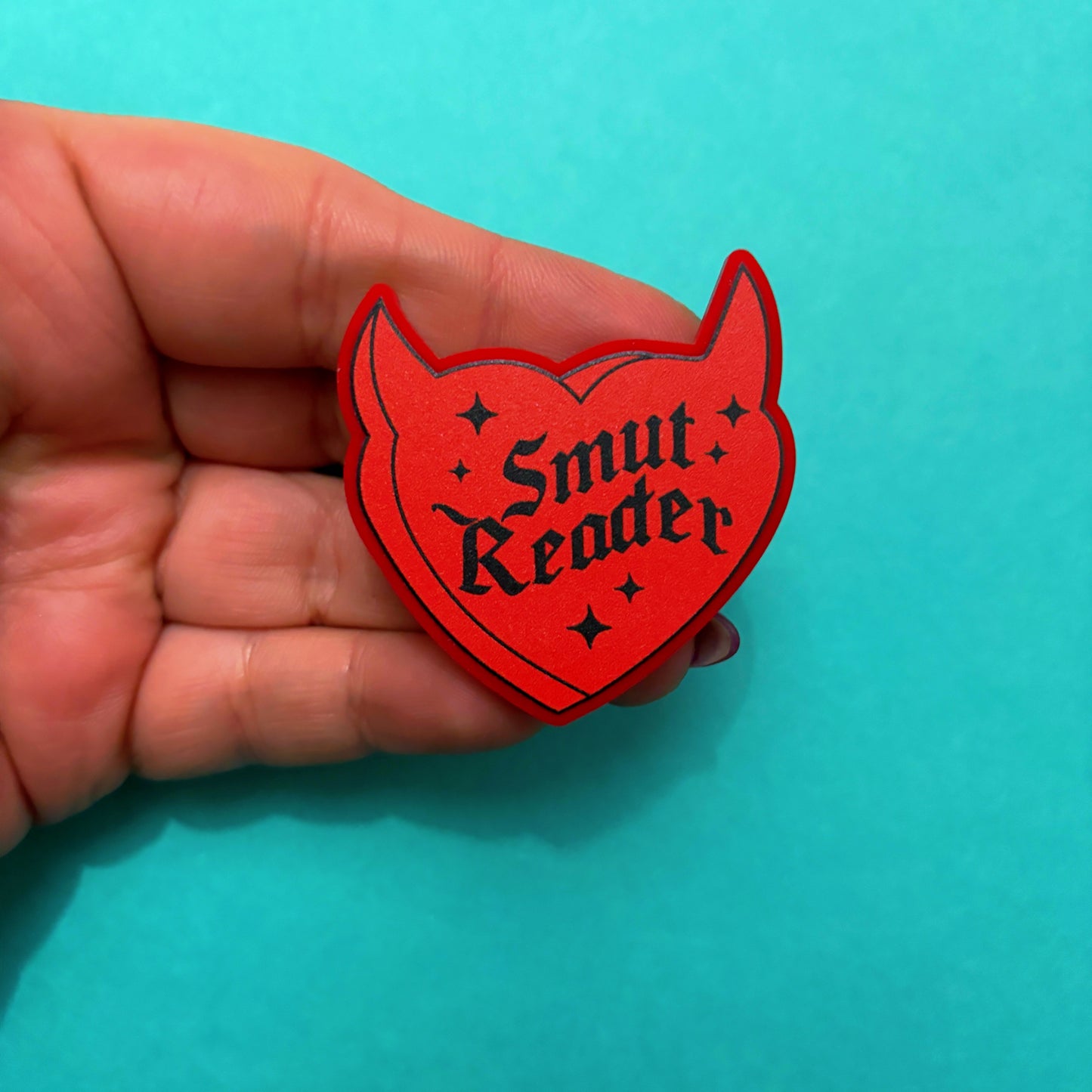 Smut Reader Heart Pin