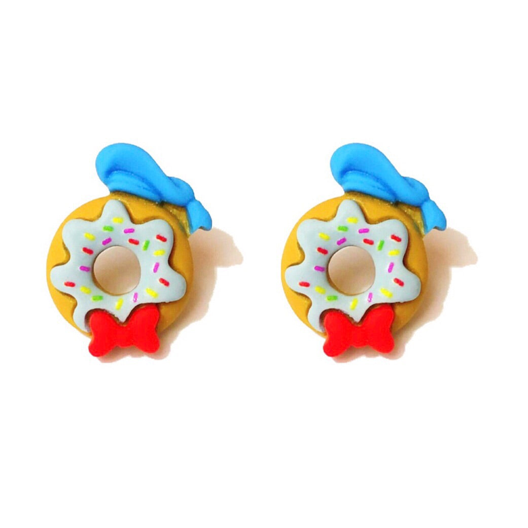 Duck Donut Post Earrings