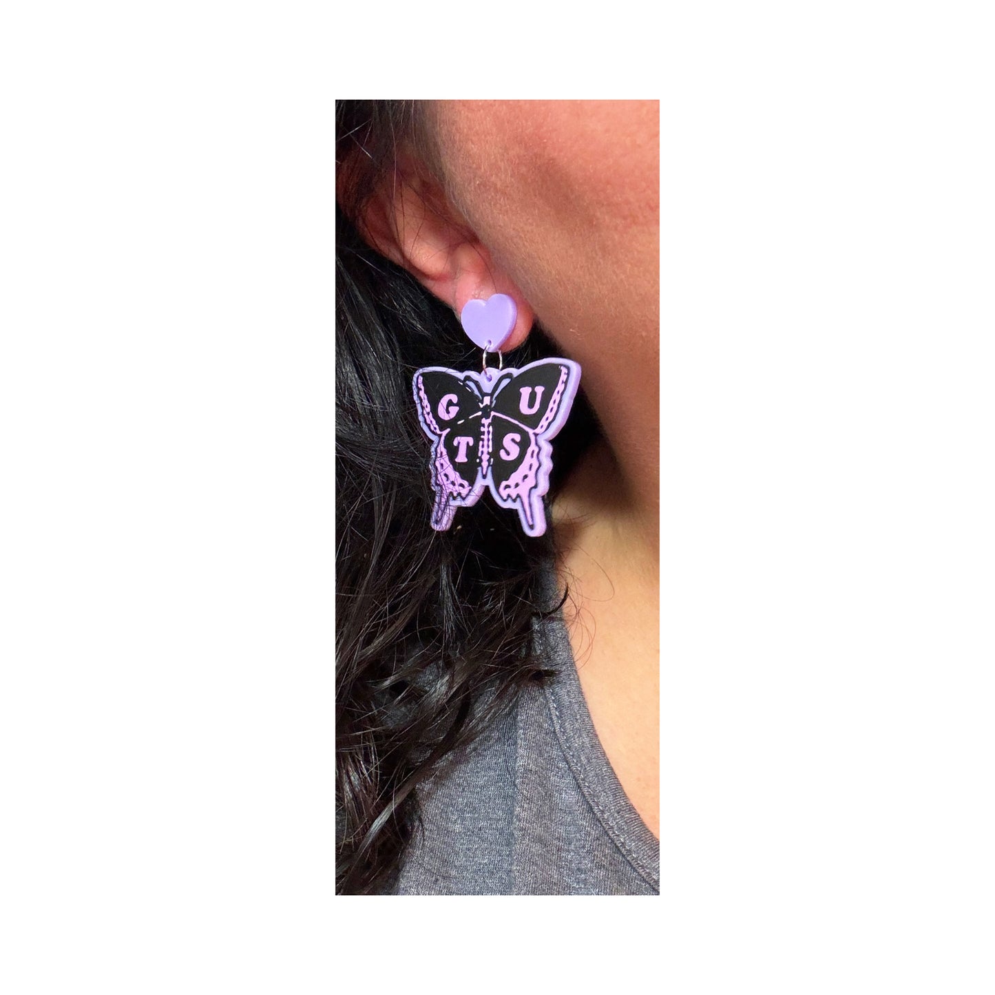 Guts Butterfly Drop Earrings