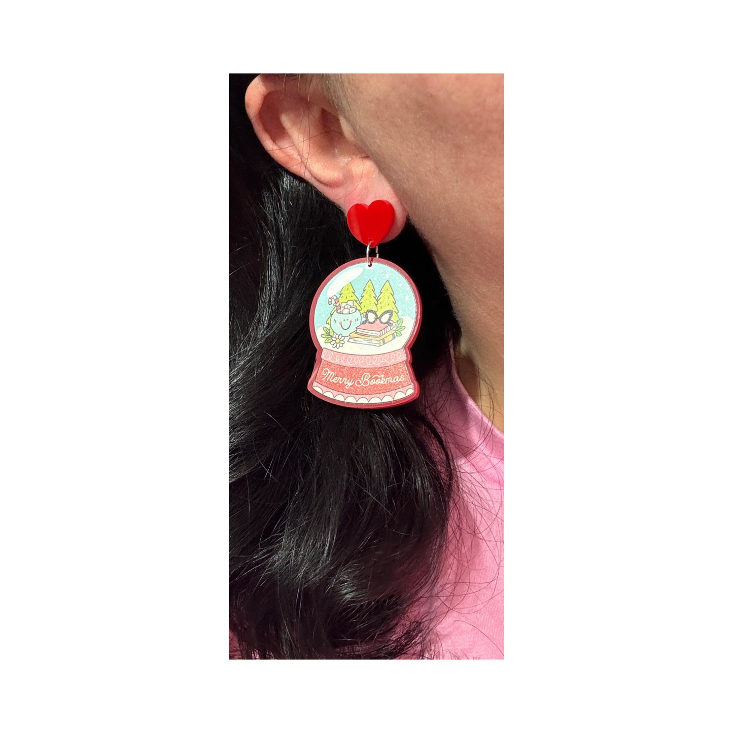 Bookmas Globe Drop Earrings