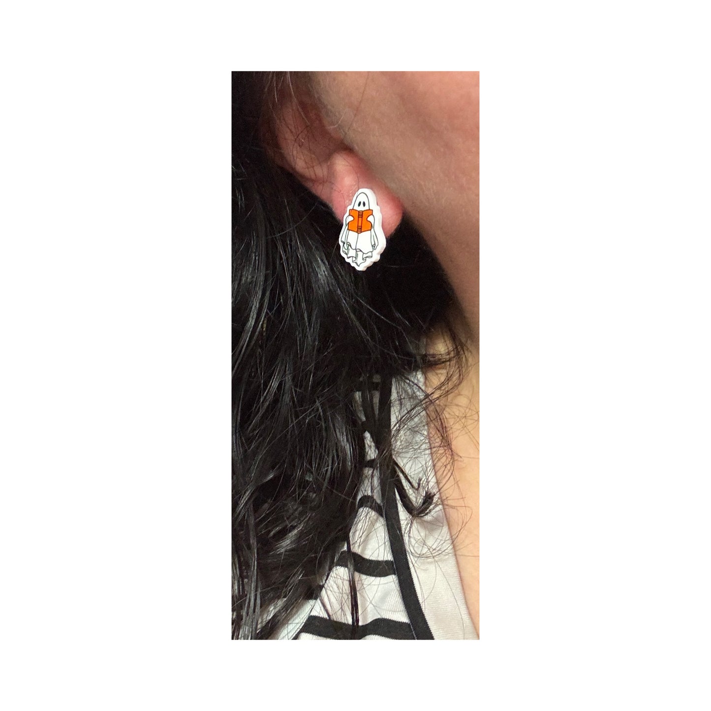 Bookish Ghost Post Earrings