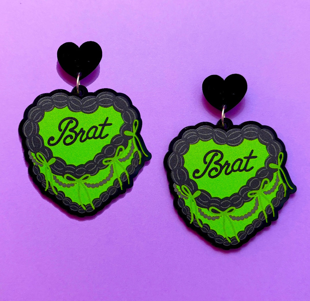 Brat Cake Drop Earrings