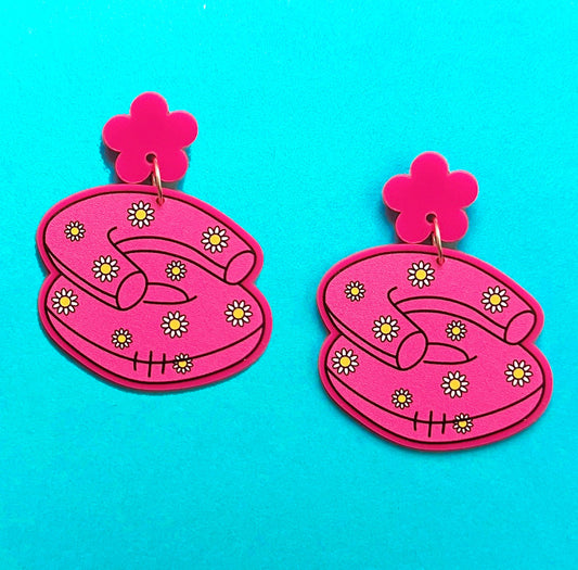 90s Inflatable Chair Acrylic Drop Earrings