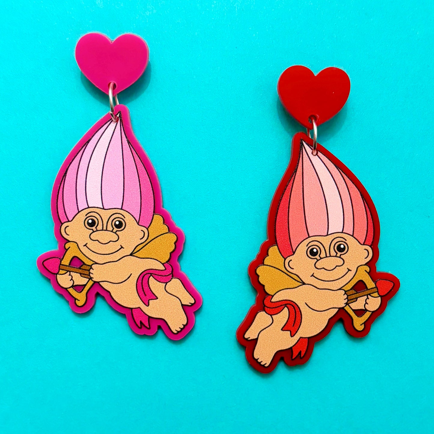 Cupid Trolls Drop Earrings