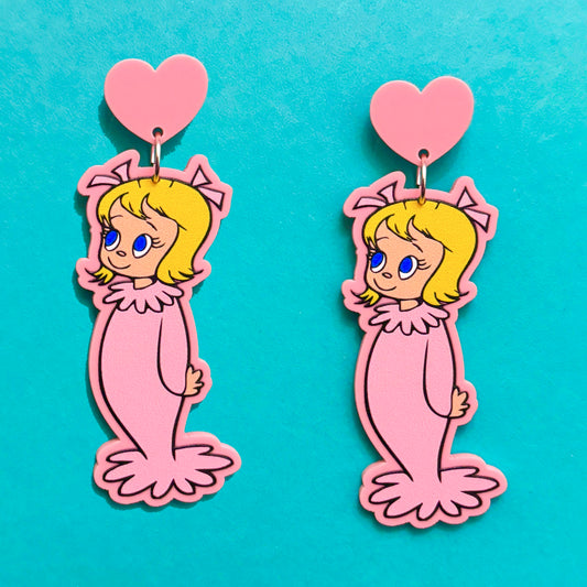 Cindy Lou Acrylic Drop Earrings