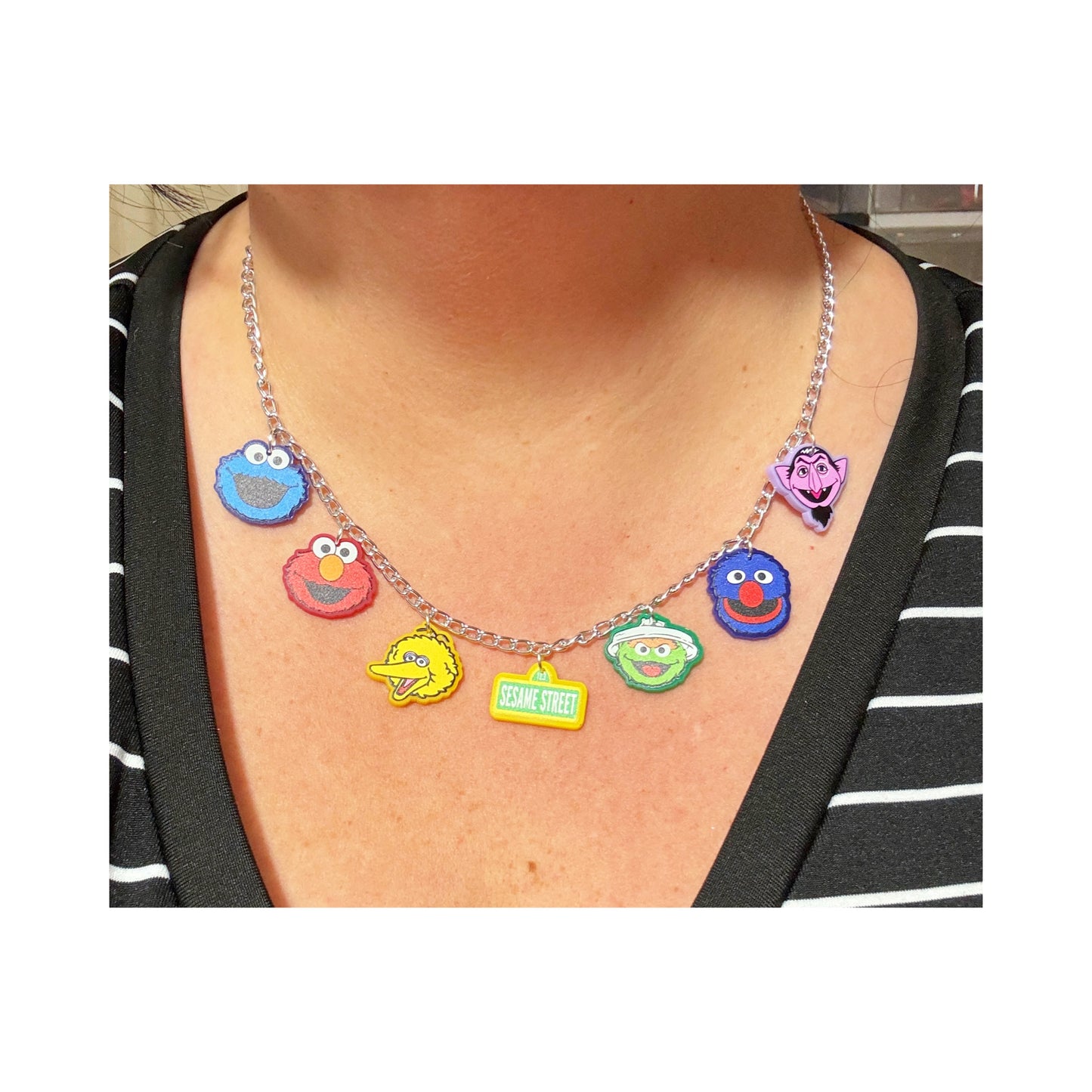 Sesame Friends Charm Necklace