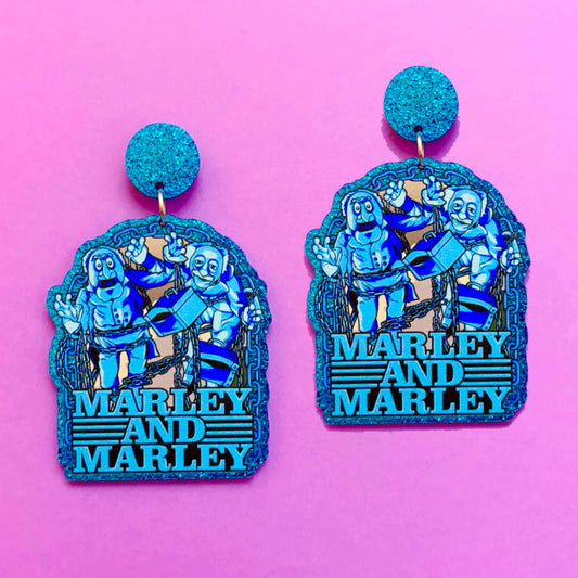 Marley & Marley Glitter Drop Earrings