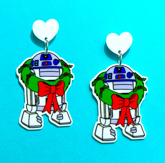 Christmas Droid Drop Earrings