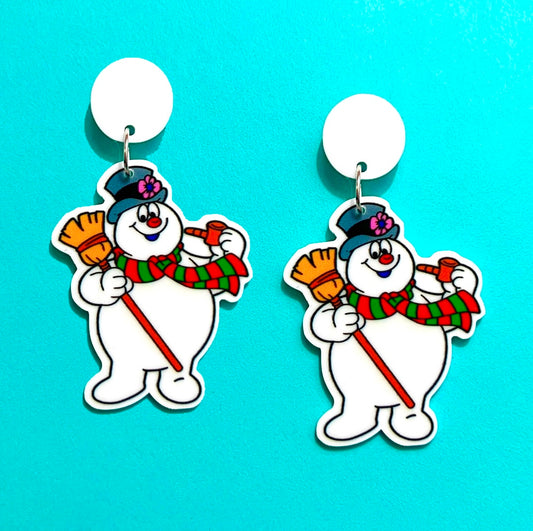 Frosty Acrylic Drop Earrings