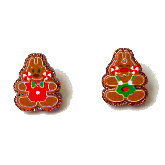 Chip & Dale Gingerbread Post Earrings