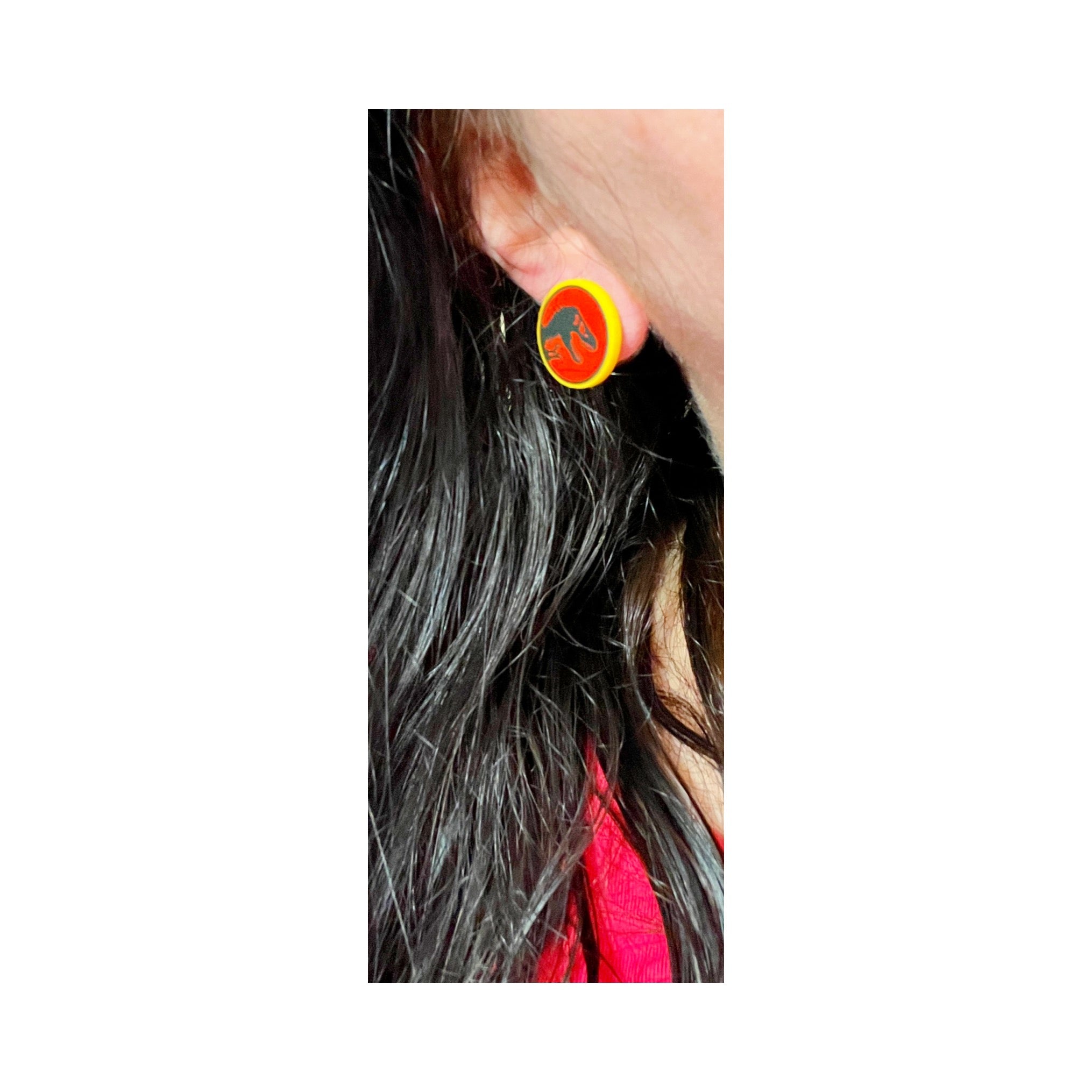 Acrylic hot sale post earrings