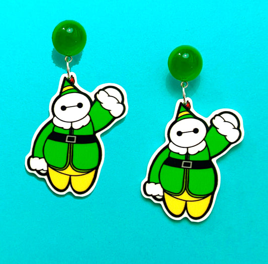 Baymax Elf Drop Earrings