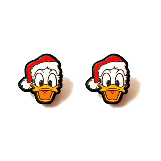 Santa Donald Acrylic Post Earrings