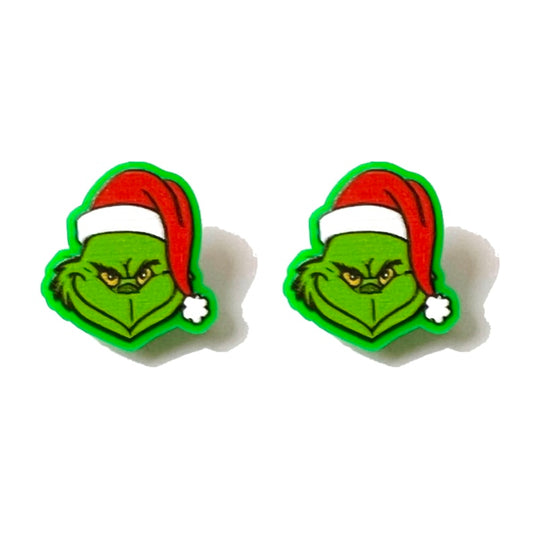 Grinch Post Earrings