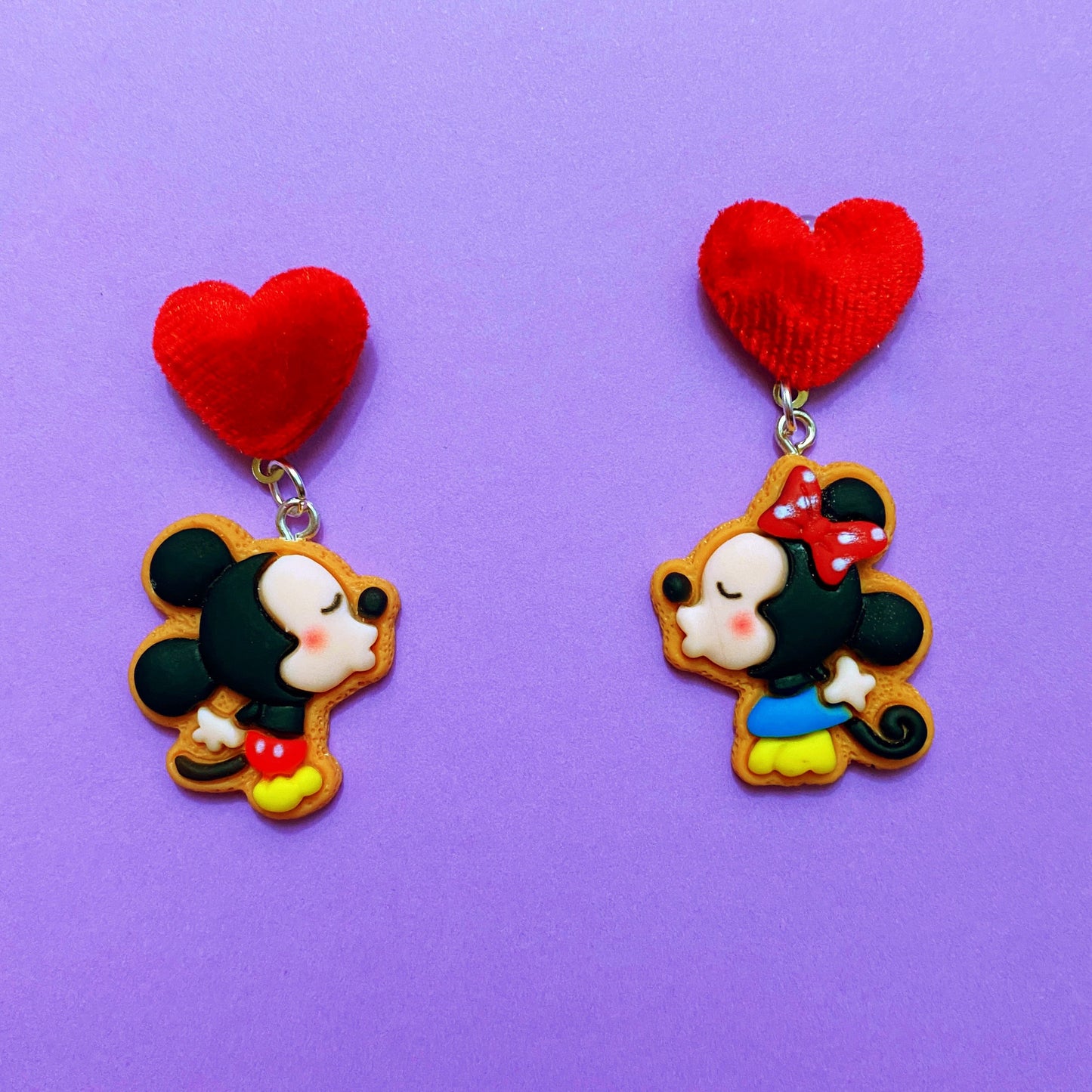 Mouse Valentine Cookie Drop Earrings