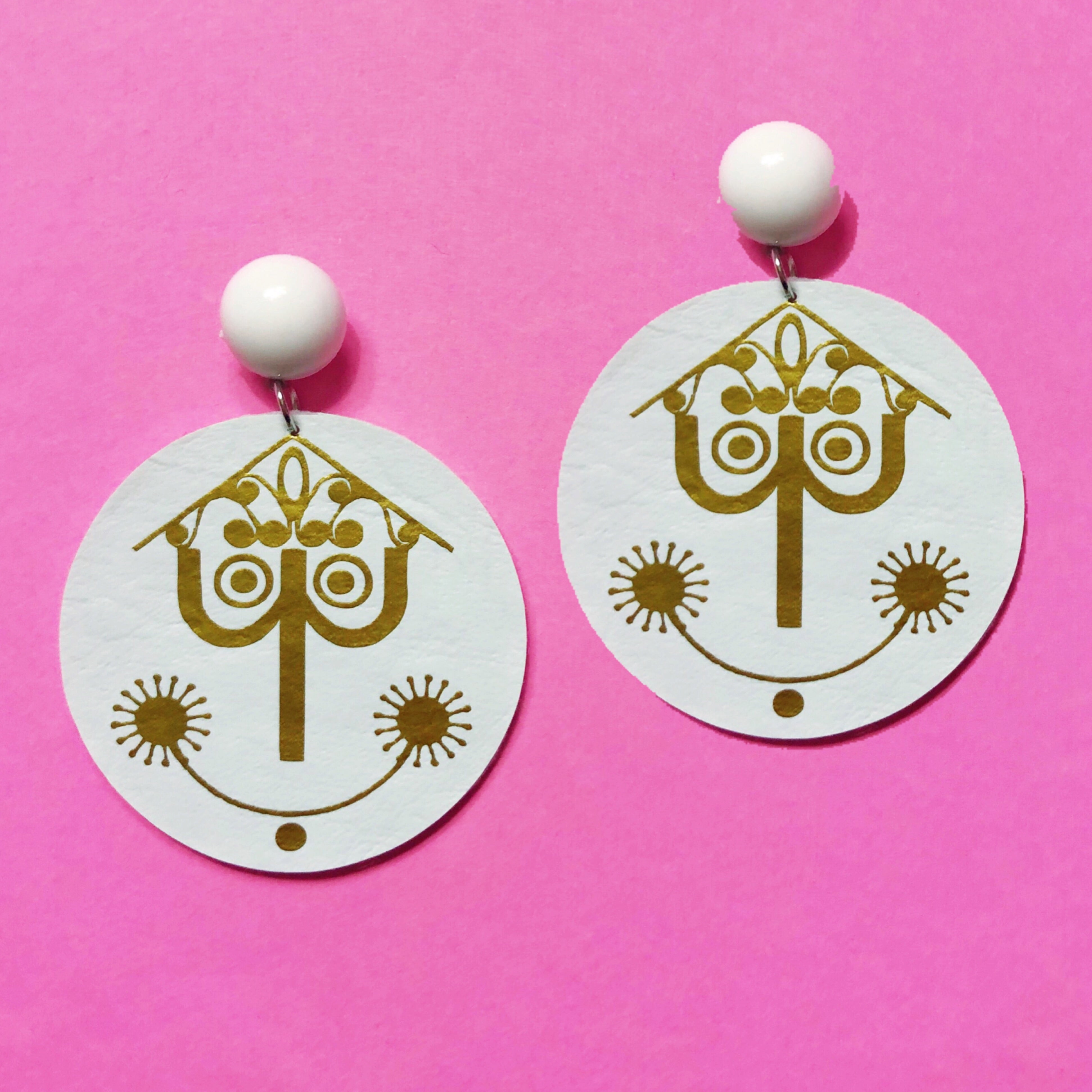 Clock face buy earrings